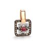 Подвеска с рубином и бриллиантами из золота 585 пробы арт. 36697-166