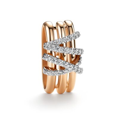 Подвеска с бриллиантами из золота 585 пробы