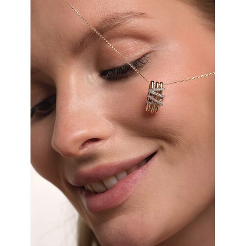 Подвеска с бриллиантами из золота 585 пробы арт. 36726-100