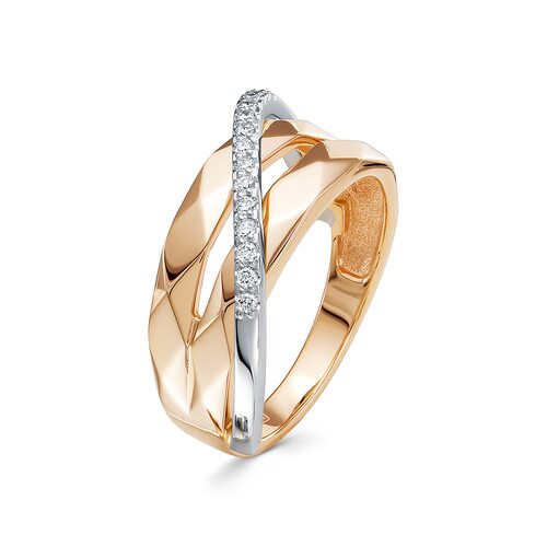 Кольцо с бриллиантами из золота 585 пробы