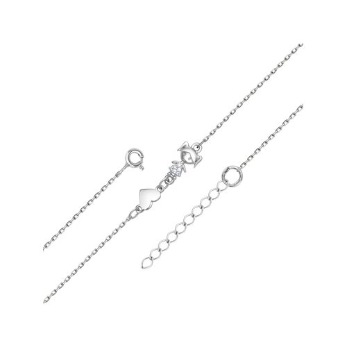 Браслет "Девочка" с фианитами из серебра 925 пробы