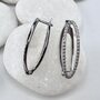 Серьги с бриллиантами из белого золота 585 пробы арт. 4053-21001
