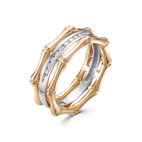 Кольцо с бриллиантами из золота 585 пробы