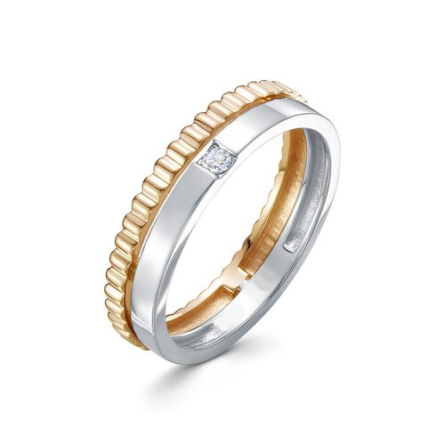 Кольцо с бриллиантом из золота 585 пробы