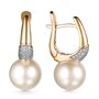 Серьги с жемчугом и бриллиантами из золота 585 пробы арт. 42004БрYEd1D14