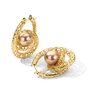 Серьги с жемчугом из желтого золота 585 пробы арт. 42022YEd3D11