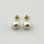 Серьги с жемчугом из желтого золота 585 пробы арт. 42048YT1D8-8.5