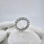 Кольцо с бриллиантами из белого золота 585 пробы арт. 4274-11001