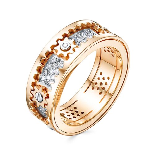 Кольцо с бриллиантами из золота 585 пробы