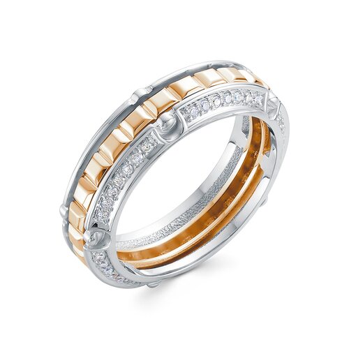 Кольцо с бриллиантами из золота 585 пробы