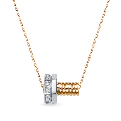 Колье с бриллиантами из золота 585 пробы