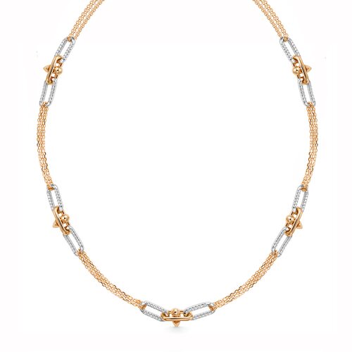 Колье с бриллиантами из золота 585 пробы