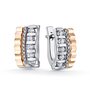 Серьги с бриллиантами из золота 585 пробы арт. 4490-21001-1