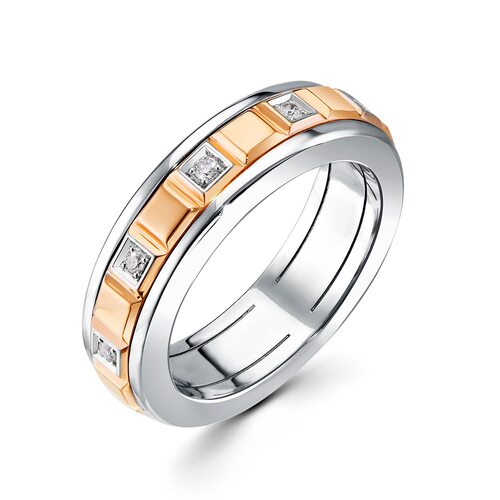 Кольцо с бриллиантами из золота 585 пробы