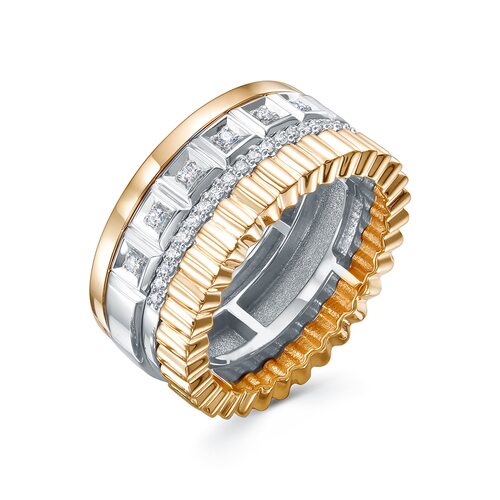 Кольцо с бриллиантами из золота 585 пробы