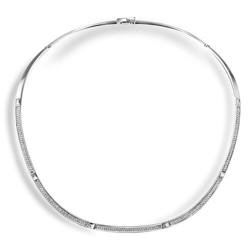 Колье с бриллиантами из белого золота 585 пробы