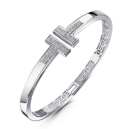 Браслет с бриллиантами из белого золота 585 пробы