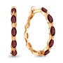 Серьги с гранатами из золота 585 пробы арт. 45010403.1