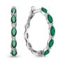 Серьги с агатом из серебра 925 пробы