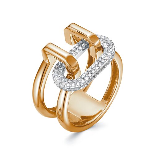 Кольцо с бриллиантами из золота 585 пробы