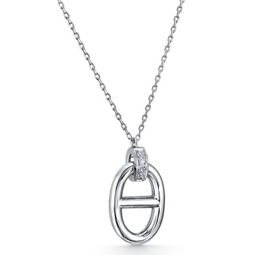 Колье с бриллиантами из белого золота 585 пробы