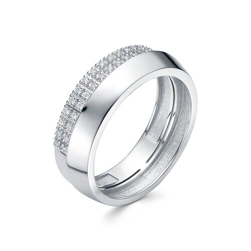 Кольцо с бриллиантами из белого золота 585 пробы