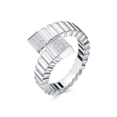 Кольцо с бриллиантами из белого золота 585 пробы