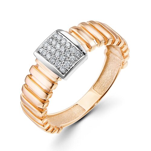 Кольцо с бриллиантами из золота 585 пробы