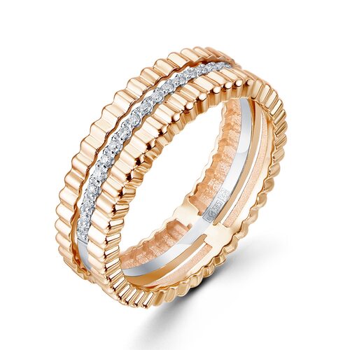 Кольцо с бриллиантами из золота 585 пробы