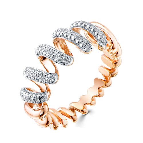 Кольцо с бриллиантами из золота 585 пробы