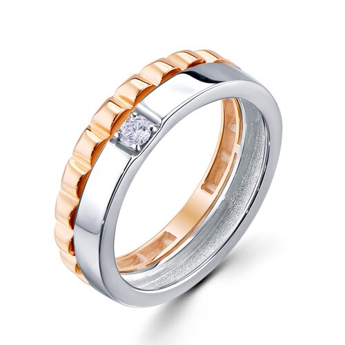 Кольцо с бриллиантом из золота 585 пробы