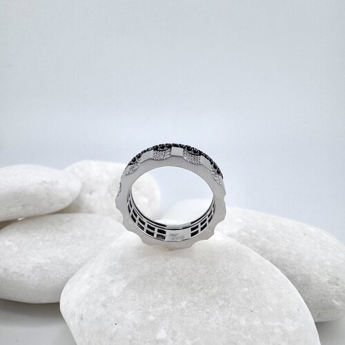 Кольцо с брилиантами из белого золота 585 пробы