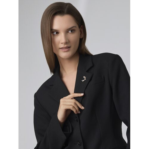 Брошь с бриллиантами из золота 585 пробы