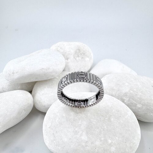 Кольцо с бриллиантом из белого золота 585 пробы