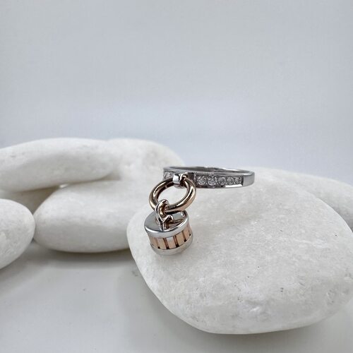 Кольцо с бриллиантами из золота 585 пробы