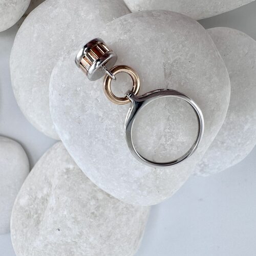 Кольцо с бриллиантами из золота 585 пробы