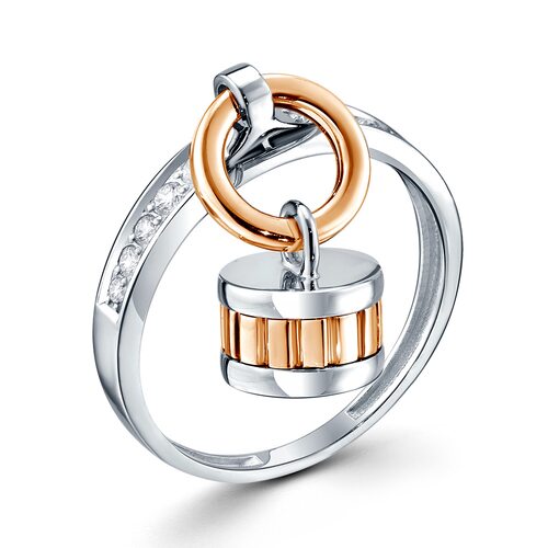 Кольцо с бриллиантами из золота 585 пробы