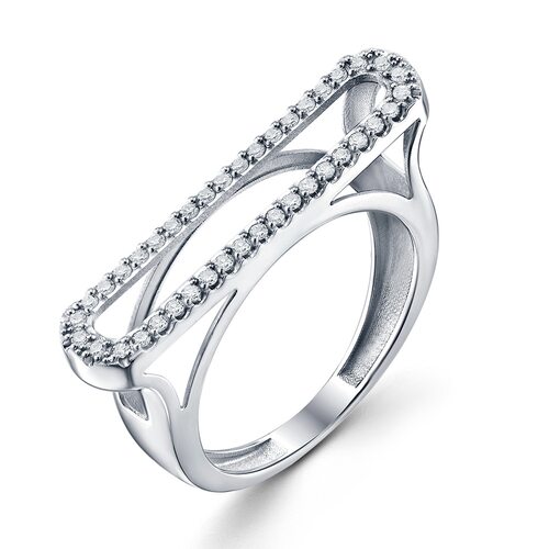 Кольцо с бриллиантами из белого золота 585 пробы