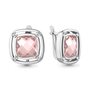 Серьги с наноморганитами и фианитами из серебра 925 пробы арт. 4771590А.5