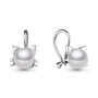 Серьги с имитацией жемчуга из серебра 925 пробы