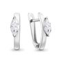 Серьги с фианитами из серебра 925 пробы