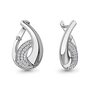 Серьги с фианитами из серебра 925 пробы