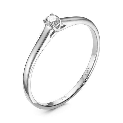 Кольцо с бриллиантами из золота 585 пробы