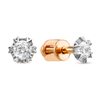 Серьги с бриллиантами из золота 585 пробы