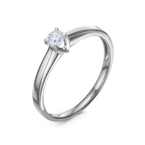 Кольцо с бриллиантом из белого золота 585 пробы