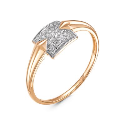 Кольцо с бриллиантами из золота 585 пробы