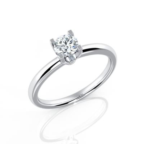 Кольцо с бриллиантом из золота 585 пробы