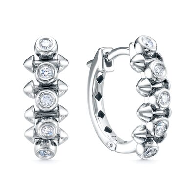 Серьги с бриллиантами из золота 585 пробы