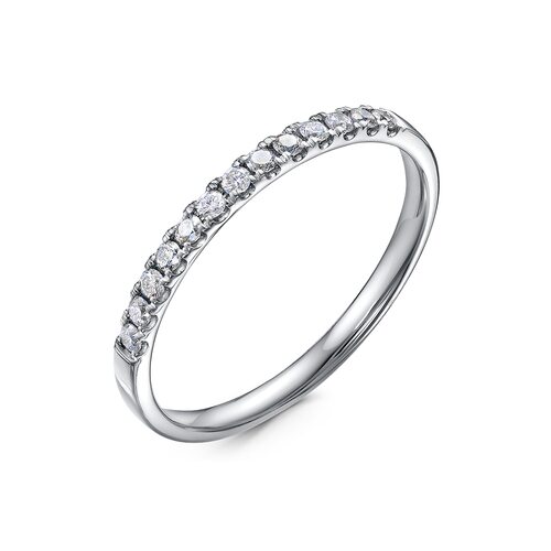 Кольцо с бриллиантами из белого золота 585 пробы