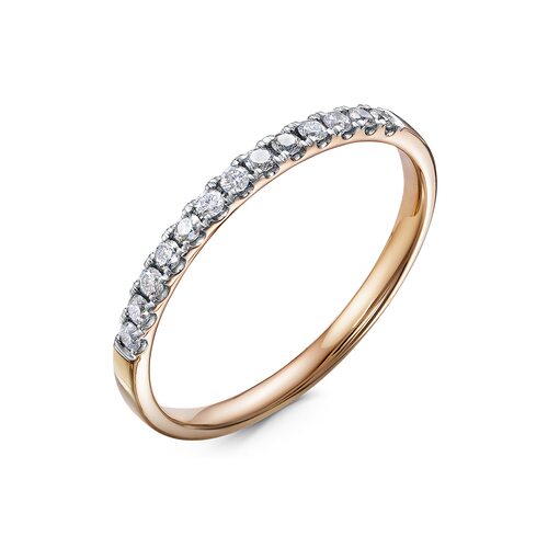 Кольцо с бриллиантами из золота 585 пробы